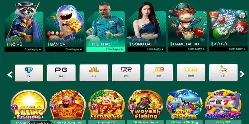 Kho game cá cược đồ sộ nhất Việt Nam